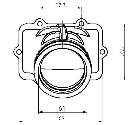 CARBURETOR FLANGE (MAG)