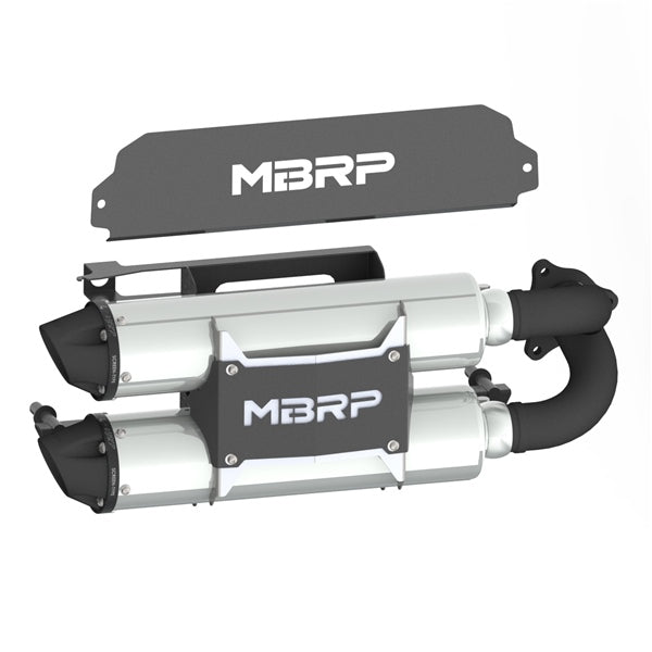 EXHAUST STACKED DUAL S/O PERF POL