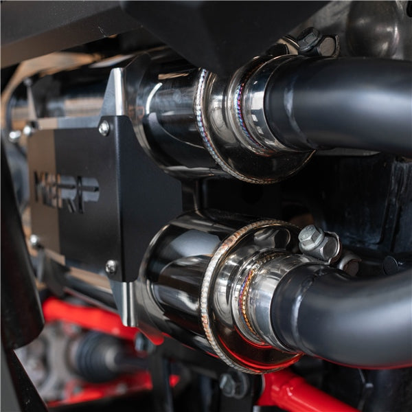EXHAUST STACKED DUAL S/O PERF POL