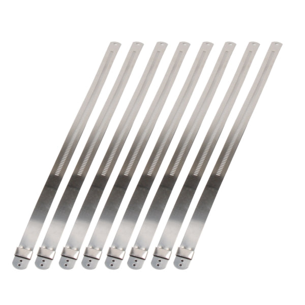 LOCKING TIES 9"X12MM SST QTY8 DEI