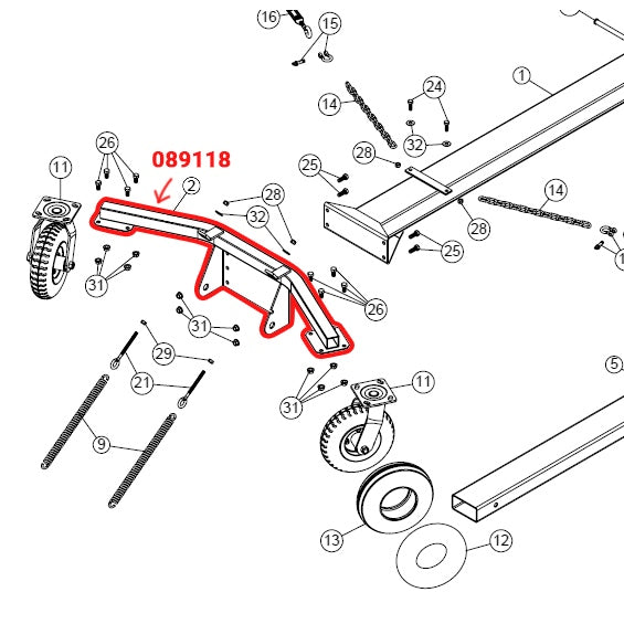WHEEL SUPPORT BERCOMAC
