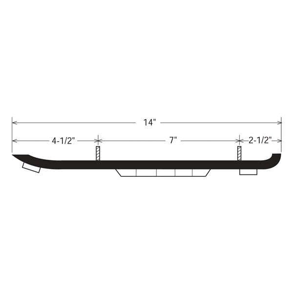 CARBIDE WEARBAR SINGLE 90D QTY2 POL
