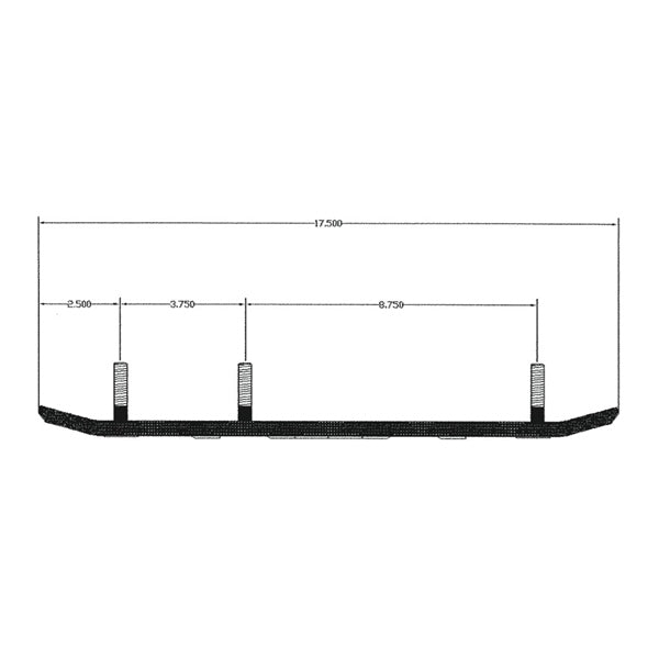CARBIDE WEARBAR SINGLE 90D QTY2 SKI-DOO