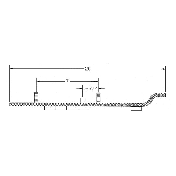 CARBIDE WEARBAR SINGLE 90D QTY2 SKI-DOO