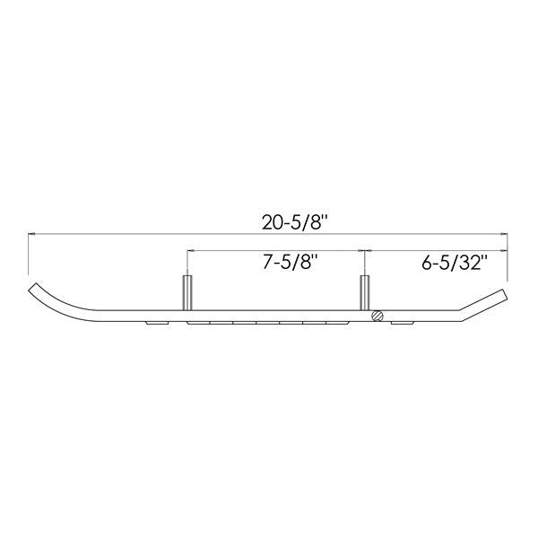 CARBIDE WEARBAR SINGLE 90D QTY2 SKI-DOO