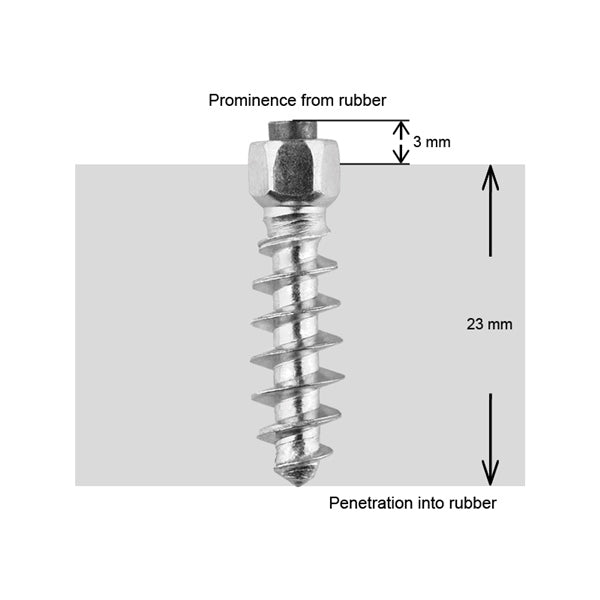 TIRE STUDS 25MM BOX OF 1000