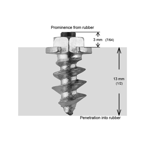 TIRE STUDS 15MM SHOULDER BOX 200