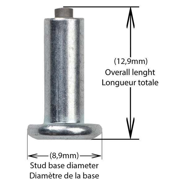 TIRE STUDS 15/14 MM LENGTH