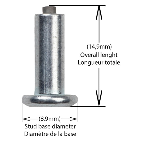 TIRE STUDS 16/15 MM LENGTH