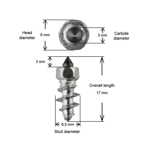 STUD STANDARD 15MM QTE150