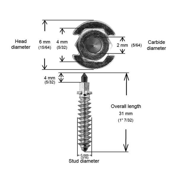 STUDS SHOULDER 32MM QTY1000 IGRIP