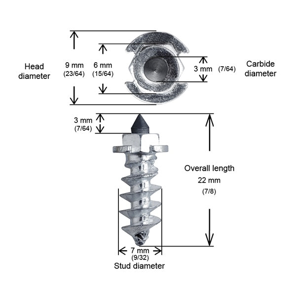 STUDS SHOULDER 18MM QTY150 IGRIP