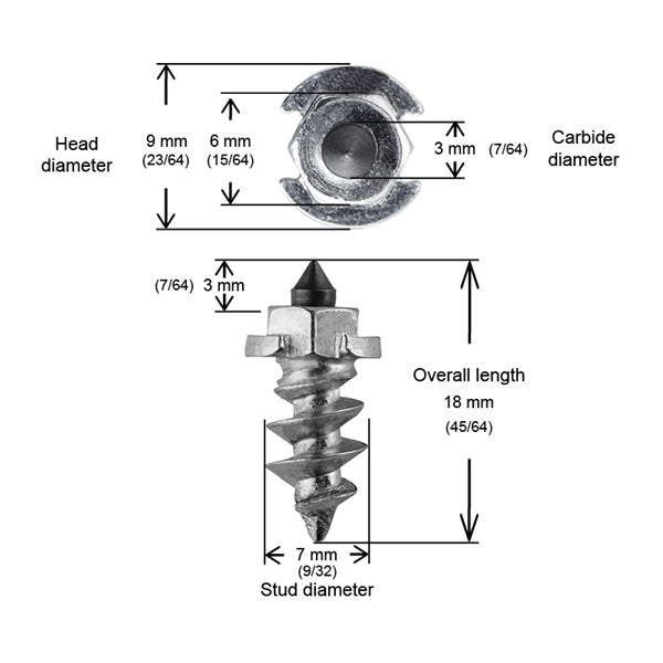STUDS SHOULDER 15MM QTY150 IGRIP