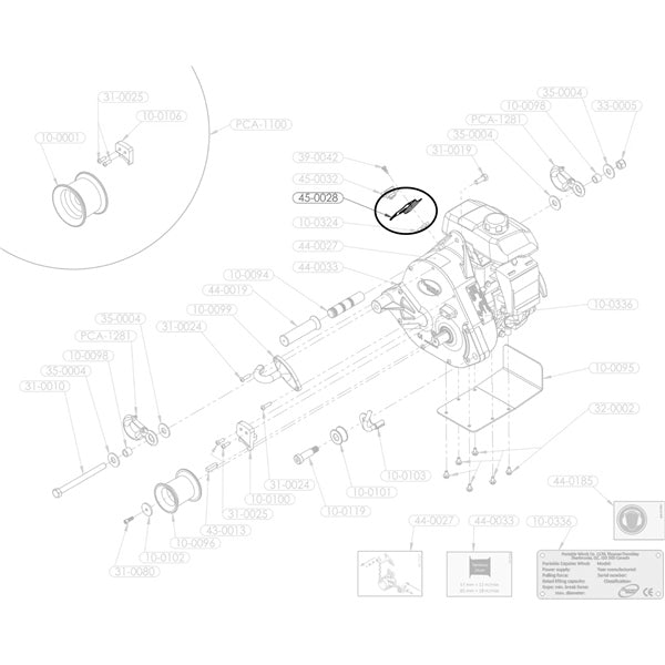 SUPPORT PLATE ENGINE SWITCH GXH-50