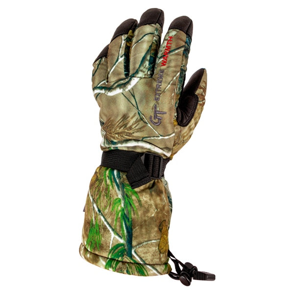 GLOVES DEER SKIN BK/CAMO XL