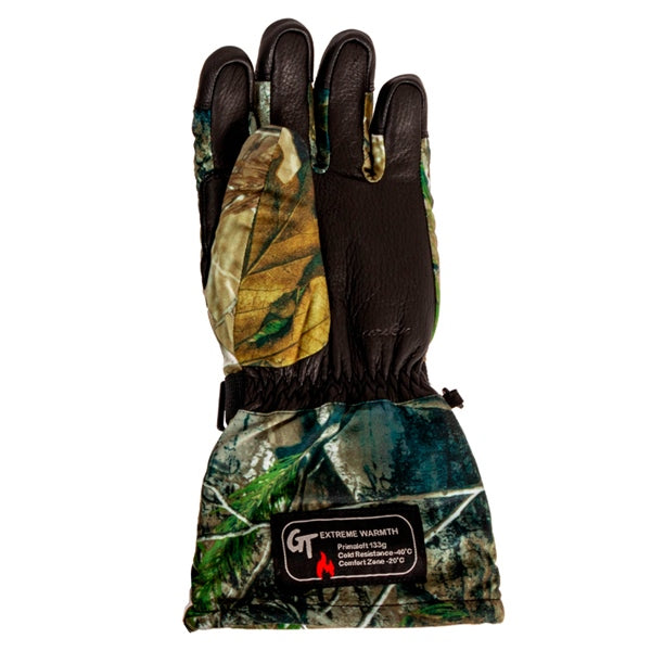 GLOVES DEER SKIN BK/CAMO XL