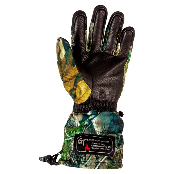 GLOVES DEER SKIN BK/CAMO L