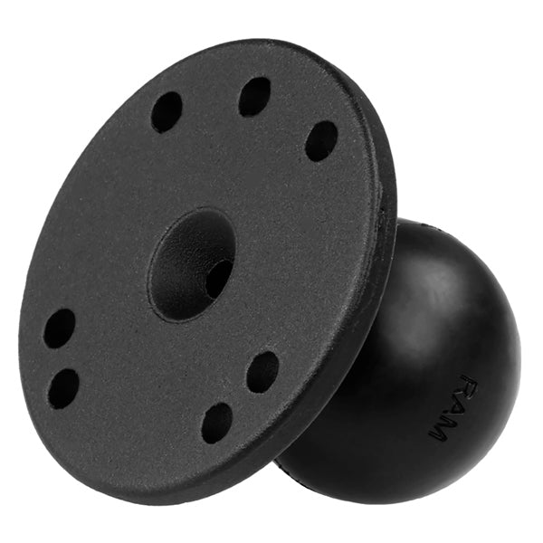 ROUND PLATE 2-1/2" W/BALL RAMMOUNT