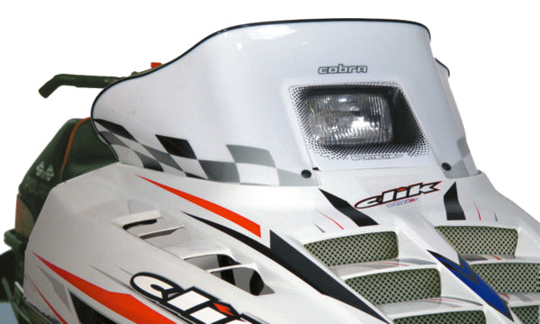 WINDSHIELD LOW 11.5" WH W/BK CHECK POL