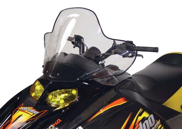 WINDSHIELD MID 14.5" TINT W/BK POL