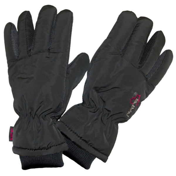 GLOVES WOM BK S