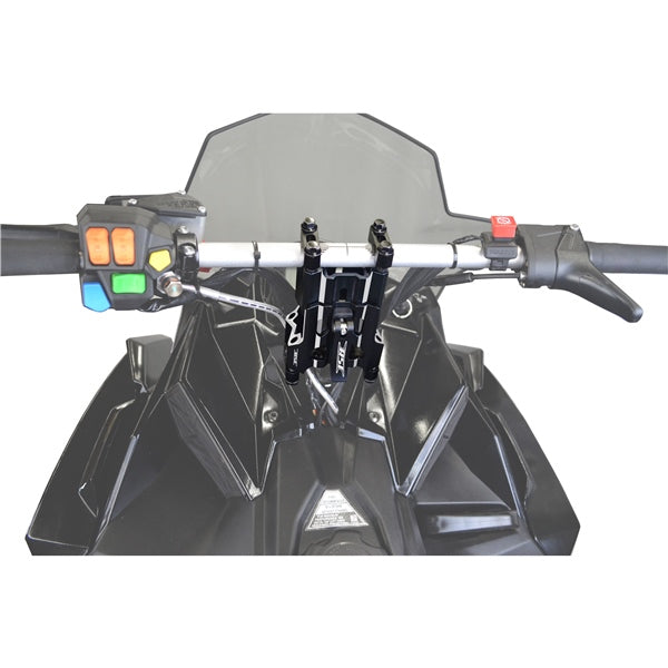 FLEX PIVOT HANDLEBAR RISER ADJ 4-6  BK