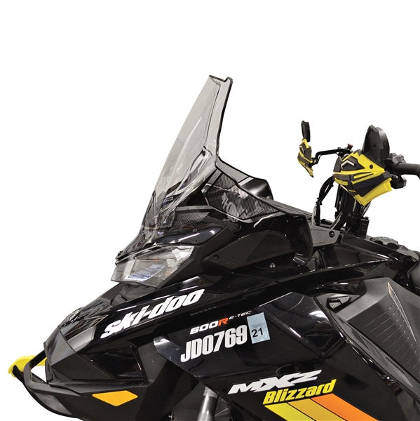 WINDSHIELD MID 20" CLR W/BK FADE SKIDOO