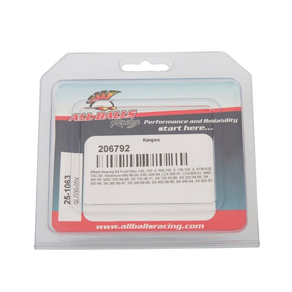 WHEEL BEARING KIT FT E-TON ALLBALLS