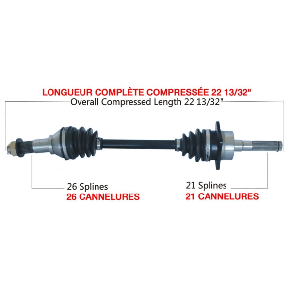AXLE COMPL C-AM TRAKMOTIVE