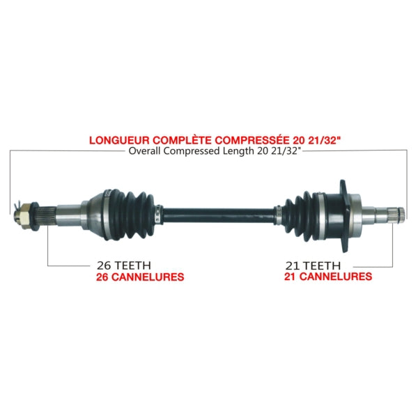 AXLE COMPL C-AM TRAKMOTIVE