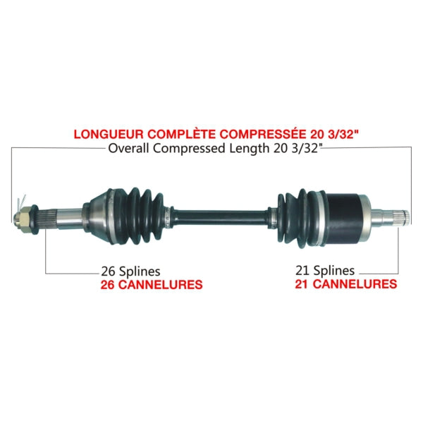 AXLE COMPL C-AM TRAKMOTIVE