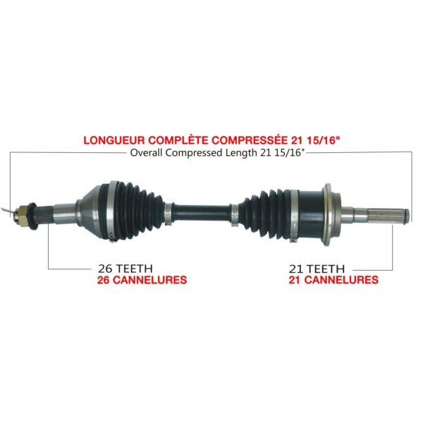 AXLE COMPL C-AM TRAKMOTIVE