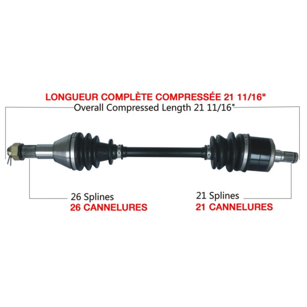 AXLE COMPL C-AM TRAKMOTIVE