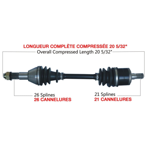 AXLE COMPL C-AM TRAKMOTIVE