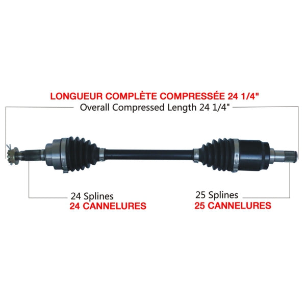 AXLE COMPL HD HON TRAKMOTIVE