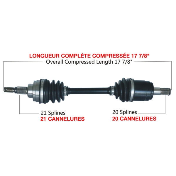 AXLE COMPL HON TRAKMOTIVE