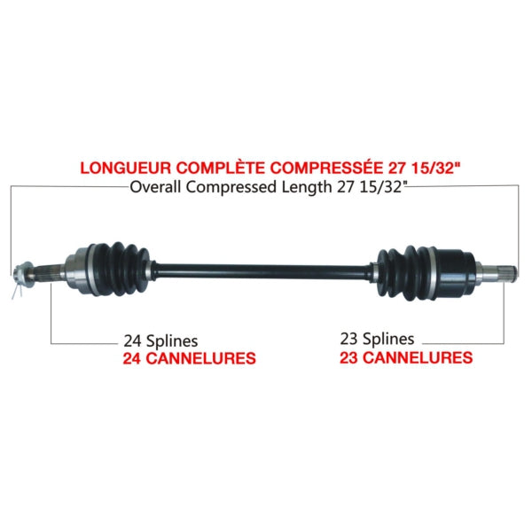 AXLE COMPL HON TRAKMOTIVE