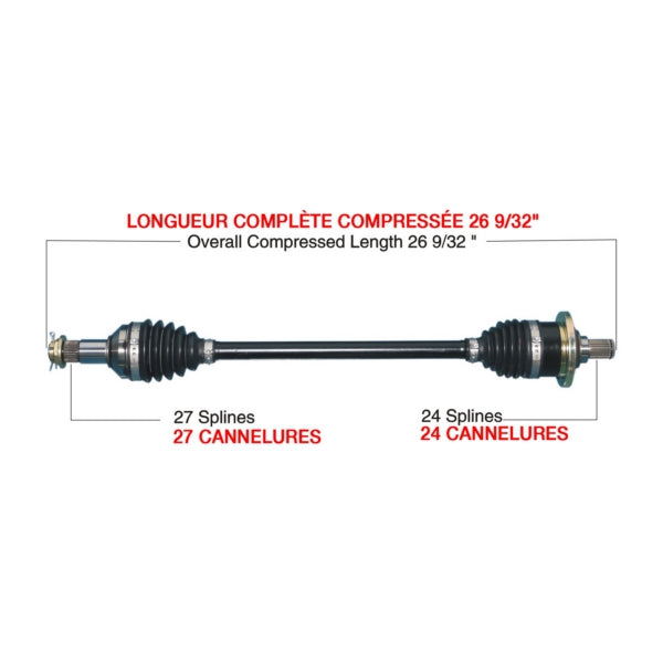 AXLE COMPL HD A/C TRAKMOTIVE