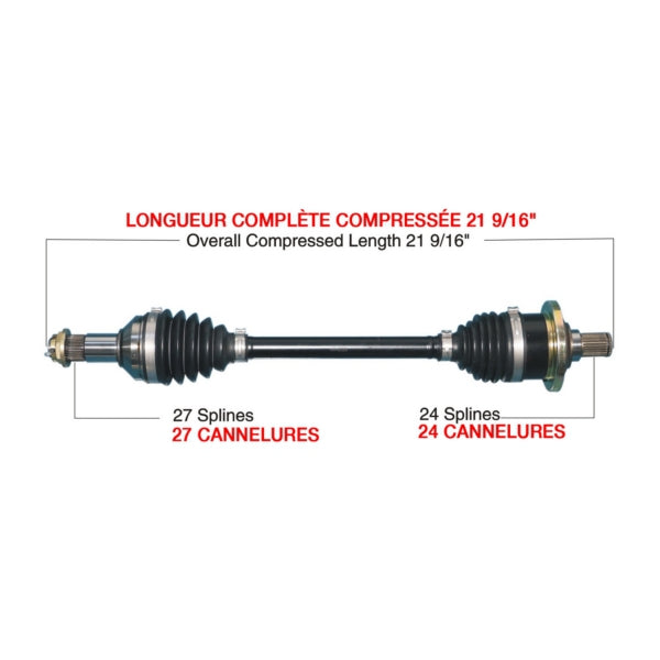AXLE COMPL HD A/C TRAKMOTIVE
