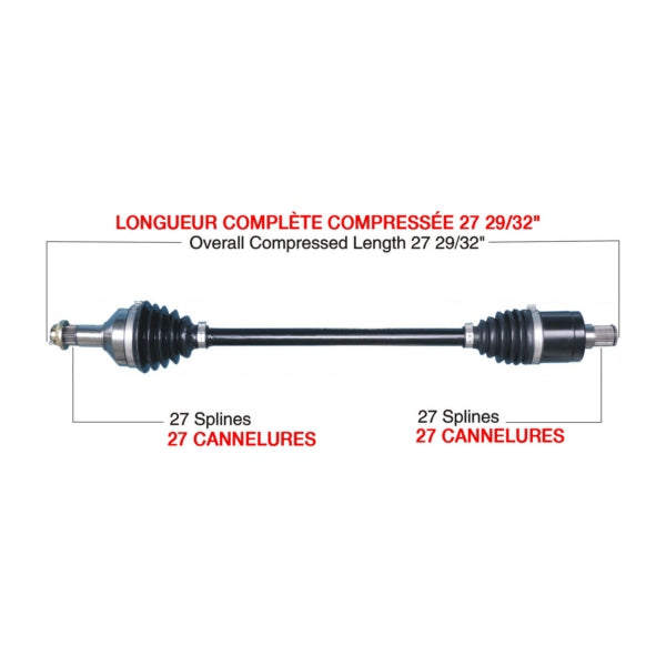 AXLE COMPL HD A/C TRAKMOTIVE