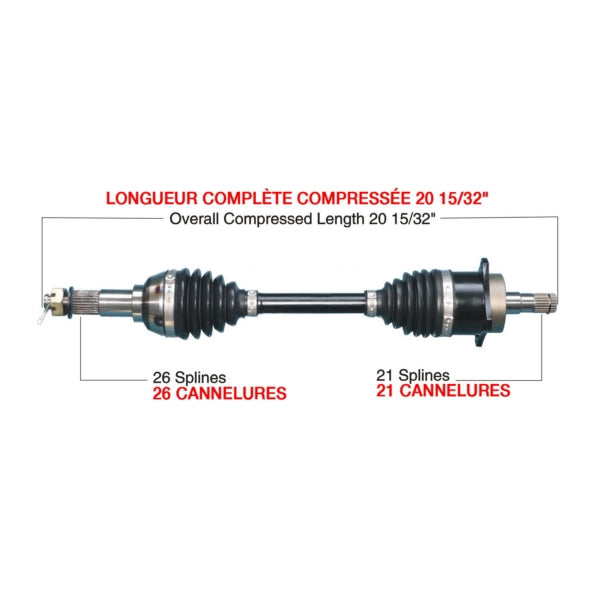 AXLE COMPL HD C-AM TRAKMOTIVE