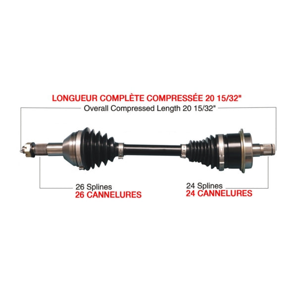 AXLE COMPL HD C-AM TRAKMOTIVE