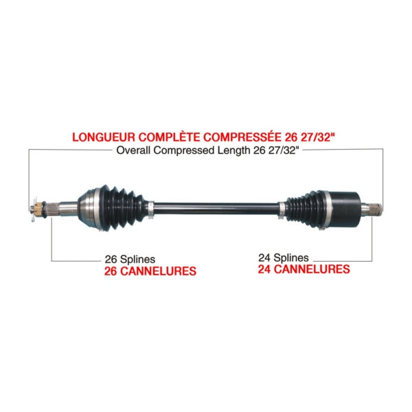 AXLE COMPL HD C-AM TRAKMOTIVE
