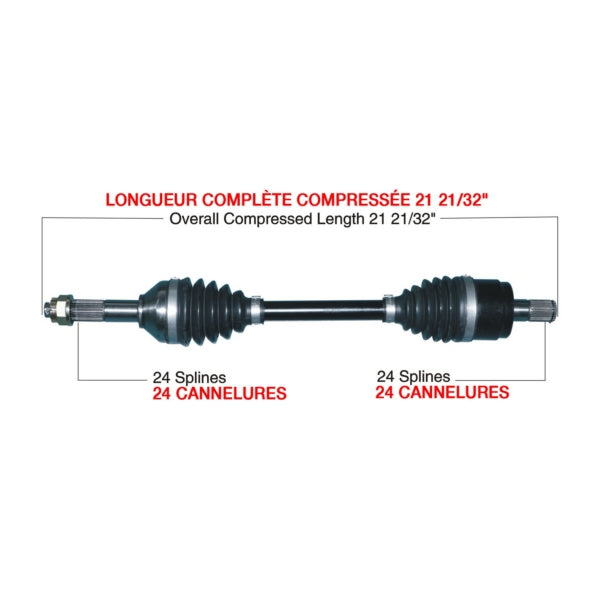 AXLE COMPL HD KAWA TRAKMOTIVE