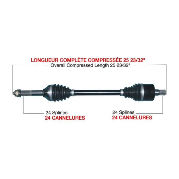 AXLE COMPL HD KAWA TRAKMOTIVE