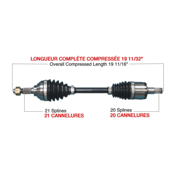 AXLE COMPL HD KAWA TRAKMOTIVE