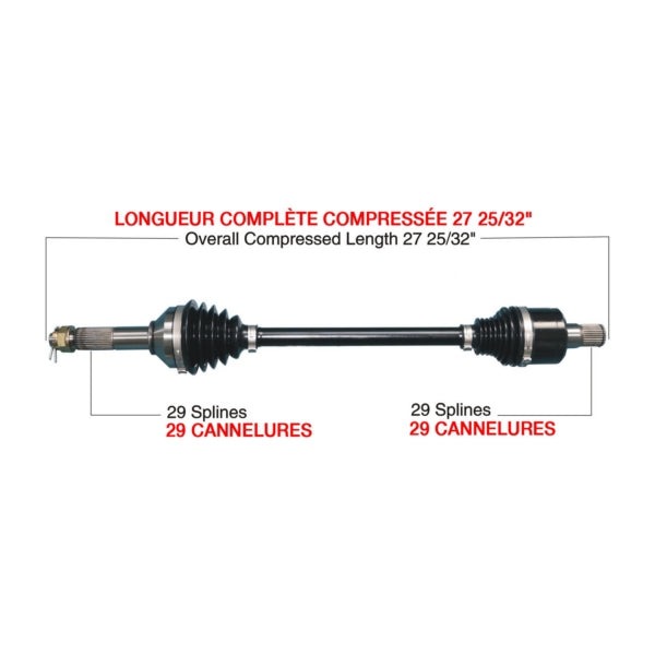 AXLE COMPL HD KAWA TRAKMOTIVE