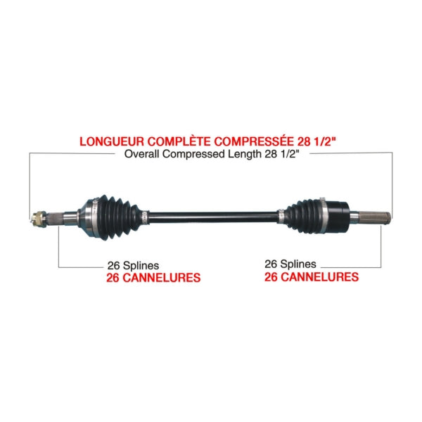 AXLE COMPL HD KAWA TRAKMOTIVE