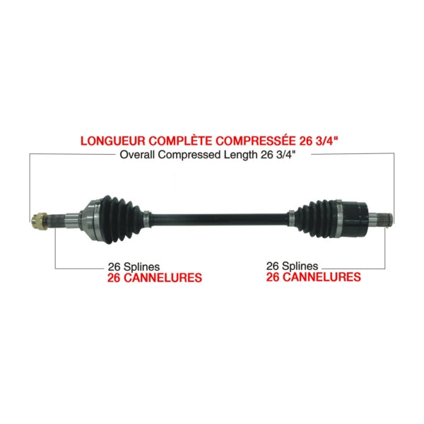 AXLE COMPL HD KAWA TRAKMOTIVE