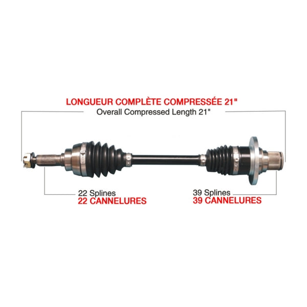 AXLE COMPL HD SUZ TRAKMOTIVE